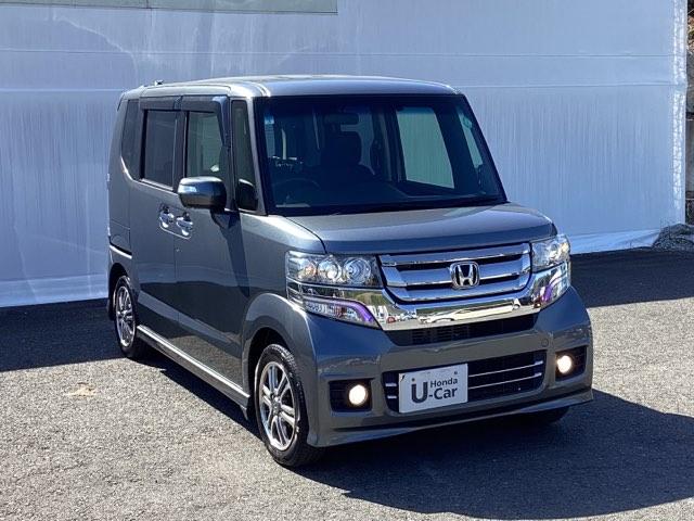 Ｎ－ＢＯＸカスタム Ｇ・Ｌパッケージ　ホンダ純正メモリーナビ　スマ－トキー　ＥＴＣ装備　助手席エアバッグ　横滑り防止機能　整備点検記録簿　ＤＶＤプレーヤー　運転席エアバック　パワーウィンドウ　オートエアコン　両側スライド片側電動ドア　ＰＳ（7枚目）