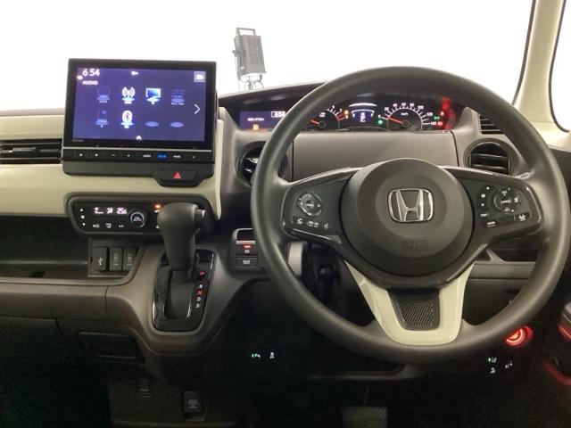 N-BOX L ホンダ純正メモリーナビ フルセグTV 衝突回避支援ブレーキ I-STOP クリソナ ドラレコ付 PW パワステ Sヒーター スマ-トキ- Bカメ 地デジTV ナビ&TV 両側スライド 横滑り防止(3枚目)
