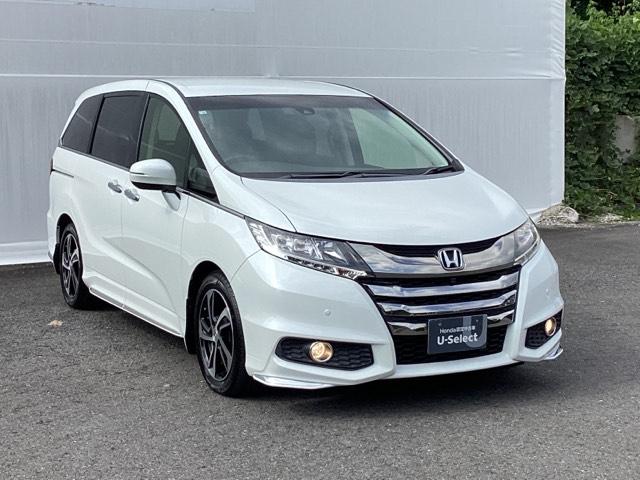 オデッセイ アブソルート・Ｘホンダセンシングアドバンスドパッケジ　メモリーナビ　ドラレコ　ＥＴＣ　記録簿　バックモニター付　ＡＢＳ　ＤＶＤ再生可　アイドリングストップ　ナビＴＶ　オートエアコン　クルコン　地デジ　スマキー　ＬＥＤヘッド　ＵＳＢ　コーナーセンサー（8枚目）