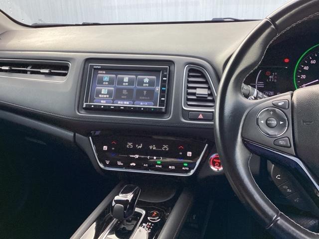 ヴェゼル ハイブリッドＺ・ホンダセンシング　メモリーナビ　リアカメラ　ＥＴＣ　レーダーサポート　Ｐセンサー　整備記録簿　横滑り防止システム　バックアイカメラ　盗難防止装置　シートヒーター付　スマ－トキ－　ＥＣＯモード　パワーウィンド　ＵＳＢ接続（6枚目）