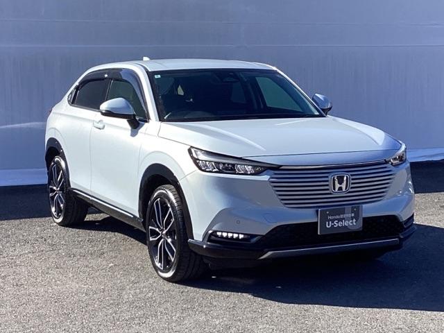 ヴェゼル e:HEVZ HondaCONNECTディスプレイ ドラレコ Sヒータ 地デジフルセグTV 定期点検記録簿 電動テールゲート サイドエアバッグ 後カメラ 前後障害物センサー 横滑防止装置 エアコン パワステ ABS(7枚目)