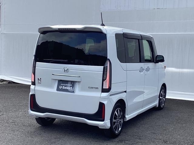 N-BOXカスタム ベースグレード 試乗車 メモリーナビ ETC リアカメラ ベンチシ-ト アクティブクルーズ 禁煙 フルセグ対応 前席シートヒーター イモビライザー USB 運転席エアバッグ スマートキー&プッシュスタート Bモニター(9枚目)