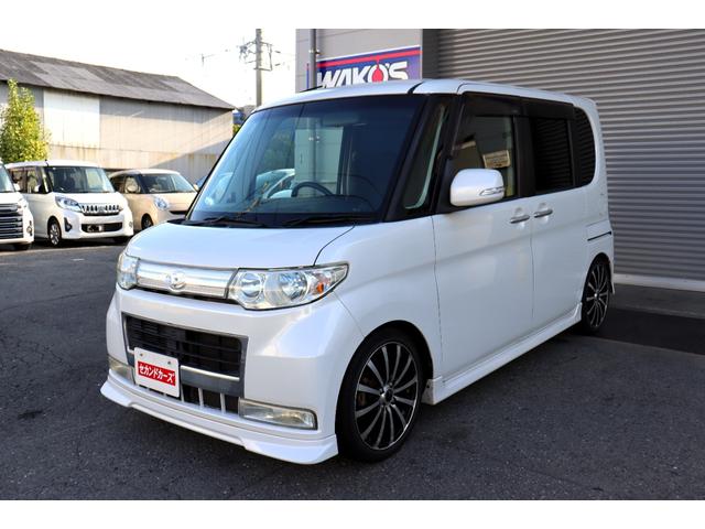 タント カスタムＲＳ　ターボ　ローダウン　ＨＤＤナビ・フルセグテレビ　ＥＴＣ　キーフリー　フロントスポイラー　レーダー　パワースライドドア（5枚目）