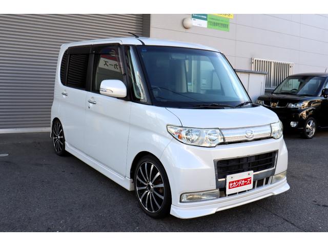 タント カスタムＲＳ　ターボ　ローダウン　ＨＤＤナビ・フルセグテレビ　ＥＴＣ　キーフリー　フロントスポイラー　レーダー　パワースライドドア（7枚目）