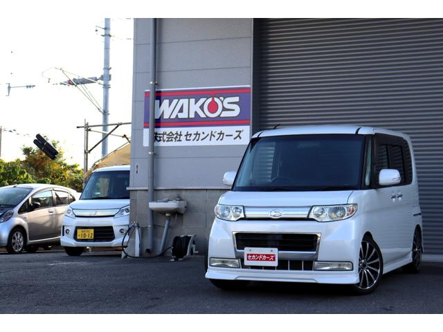 タント カスタムＲＳ　ターボ　ローダウン　ＨＤＤナビ・フルセグテレビ　ＥＴＣ　キーフリー　フロントスポイラー　レーダー　パワースライドドア（58枚目）