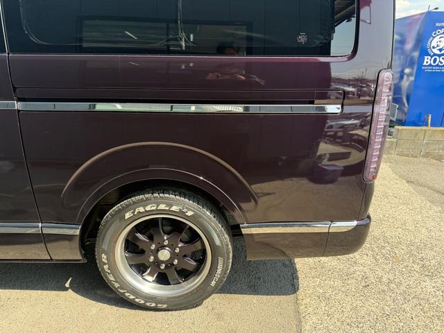 ハイエースバン ロングスーパーＧＬ　ベットキット　ホワイトレターアルミ　デジタルインナーミラー　メモリーナビ　バックカメラ　フリップダウンモニター（55枚目）