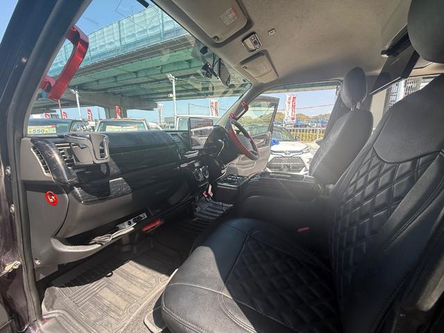 ハイエースバン ロングスーパーＧＬ　ベットキット　ホワイトレターアルミ　デジタルインナーミラー　メモリーナビ　バックカメラ　フリップダウンモニター（69枚目）