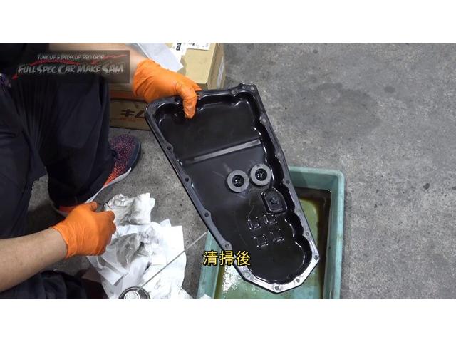 エルグランド ２５０ハイウェイスターＳ　アーバンクロム　ＣＶＴＦ圧送交換　シートカバー　エンジンスラッジナイザー施工　エアコンフラッシング　ウォターポンプ交換　サーモスタット交換　ＬＬＣ交換　補器ベルト交換　ベルトテンショナー交換　プラグ交換　スロットル清（71枚目）