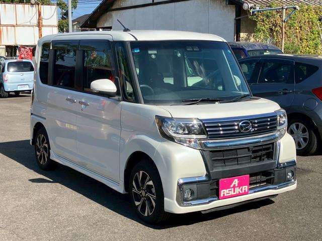 タント カスタムX トップエディションVS SAIII ナビ フルセグTV アラウンドビューモニター バックモニター ドライブレコーダー 両側パワースライドドア LEDヘッドライト スマートキー プッシュスタート ETC 純正14インチAW(3枚目)