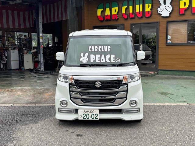 スペーシアカスタムＺ ターボ　ＥＴＣ　バックカメラ　両側スライド・片側電動　ナビ　ＴＶ　オートクルーズコントロール　レーンアシスト　衝突被害軽減システム　オートライト　ＨＩＤ　スマートキー　アイドリングストップ　電動格納ミラー（3枚目）