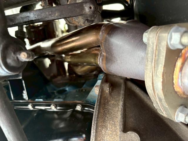 サニートラック ロングＤＸ　ＷＥＢＥＲ４５　タコアシ　サイド管　Ｆ車高調　ロールバー　純正クーラー　ワタナベ１４インチＦ８．５Ｊ　Ｒ１０．０Ｊ　Ａ１２改１３００ｃｃ　ハイカム７４度（39枚目）