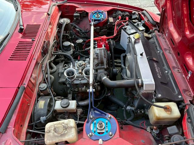 マツダ サバンナRX-7 ダウンドラフトWEBER仕様 5速 フルエアロ タコアシ マフラー 車高調 アイローネゲート オイルクーラー アルミラジエター(36枚目)