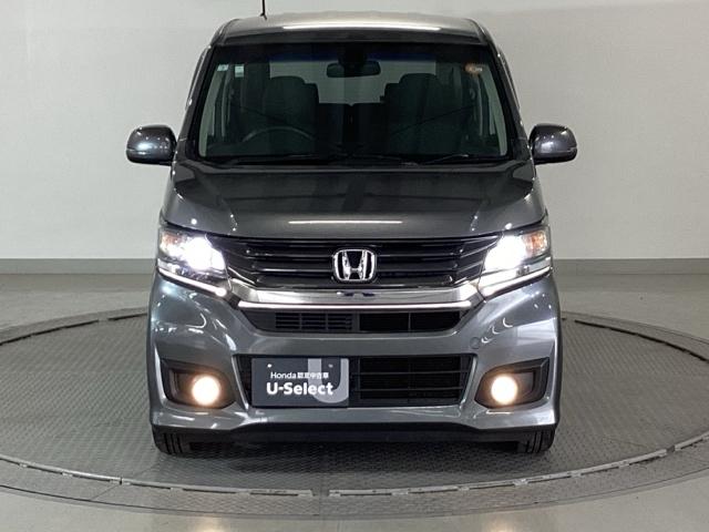 Ｎ－ＷＧＮカスタム Ｇ・ターボパッケージ　純正メモリーナビ　衝突低減ブレーキ　スマキー　ブレーキサポート　バックカメラ付き　記録簿　ナビＴＶ　Ｉストップ　ベンチＳ　サイドエアバック　ＤＶＤ再生可能　横滑防止　ＰＷ　パワステ　１セグＴＶ　ターボ（6枚目）