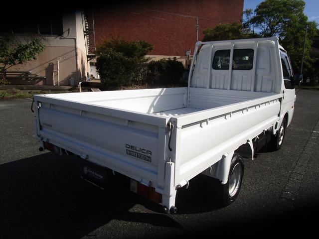デリカトラック 1tロングGL平ボディー ・内外装クリーニング仕上・ワンオーナー車・車検時記録簿有・CD付ラジオ・運転席エアバック・リアゲートチェーン(5枚目)