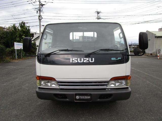 エルフトラック ２ｔワイドロングフラットロー平ボディー　・内外装クリーニング仕上・ワンオーナー車（法人）・運転席エアバック（2枚目）