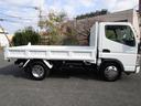 キャンター ２ｔ４ＷＤ全低床ダンプ　・内外装クリーニング仕上・ワンオーナー車・フルタイム４ＷＤ・あおり支柱無・メッキパーツ・ブリッジフック・運転席エアバック・ブリジストンミックスタイヤ６本（5枚目）