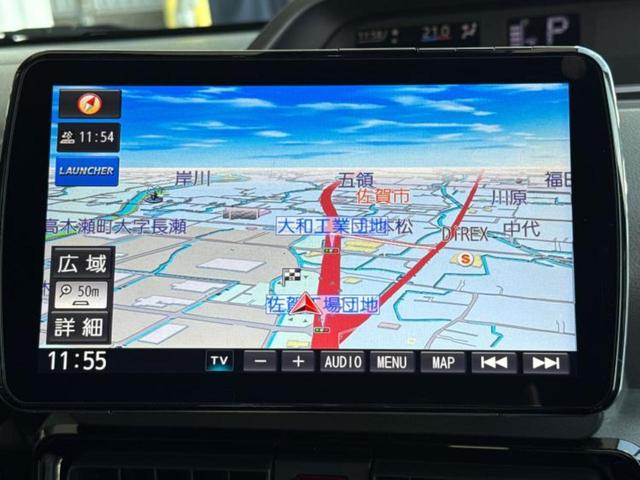 タント カスタムX 新品タイヤ/保証書/社外 9インチ SDナビ/スマートアシスト(トヨタ・ダイハツ)/両側電動スライドドア/シートヒーター 前席/車線逸脱防止支援システム/シート ハーフレザー 衝突被害軽減システム(9枚目)