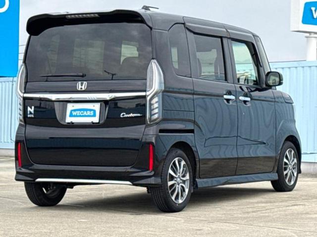 Ｎ－ＢＯＸカスタム Ｌ　新品タイヤ／純正エアロ／保証書／ホンダセンシング／電動スライドドア／シートヒーター　前席／車線逸脱防止支援システム／ヘッドランプ　ＬＥＤ／ＥＴＣ／ＥＢＤ付ＡＢＳ／横滑り防止装置　衝突被害軽減システム（3枚目）