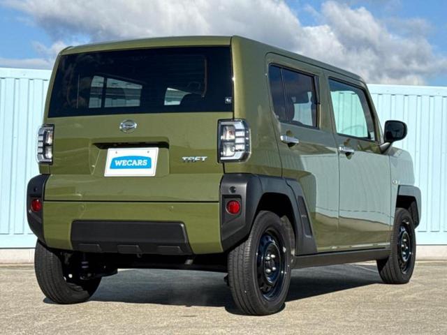 タフト Ｘ　新品タイヤ／保証書／スマートアシスト（トヨタ・ダイハツ）／車線逸脱防止支援システム／ヘッドランプ　ＬＥＤ／ＵＳＢジャック／ＥＢＤ付ＡＢＳ／アイドリングストップ／禁煙車／エアバッグ　サイド　盗難防止装置（3枚目）
