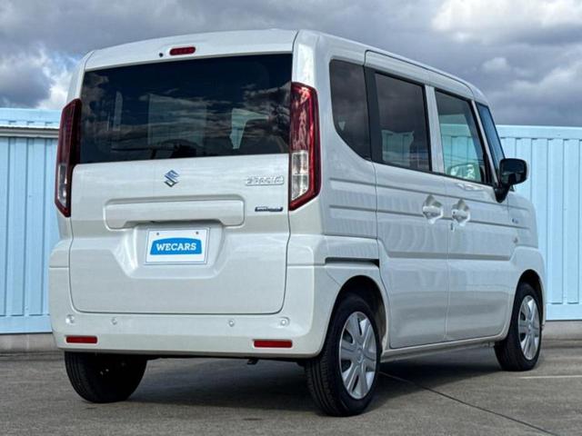 スペーシア ハイブリッドＧ　保証書／セーフティサポート（スズキ）／車線逸脱防止支援システム／ヘッドランプ　ＬＥＤ／ＥＢＤ付ＡＢＳ／横滑り防止装置／アイドリングストップ／禁煙車／エアバッグ　運転席／エアバッグ　助手席　盗難防止装置（3枚目）