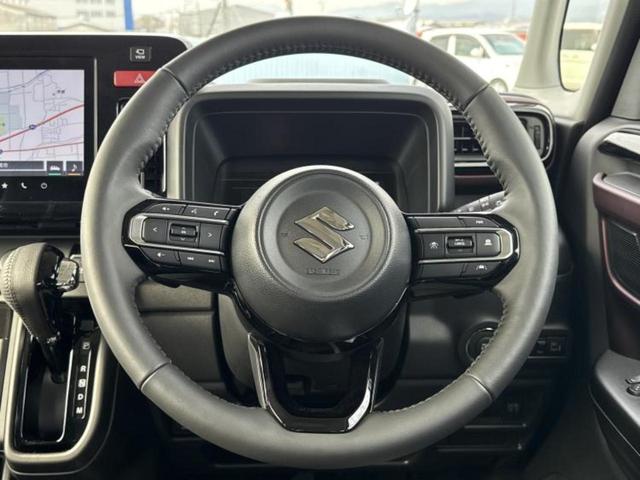 スペーシアカスタム ハイブリッドＸＳターボ　保証書／純正　９インチ　メモリーナビ／セーフティサポート（スズキ）／両側電動スライドドア／シートヒーター　前席／マルチテレインモニター／車線逸脱防止支援システム／シート　ハーフレザー　ターボ　禁煙車（14枚目）