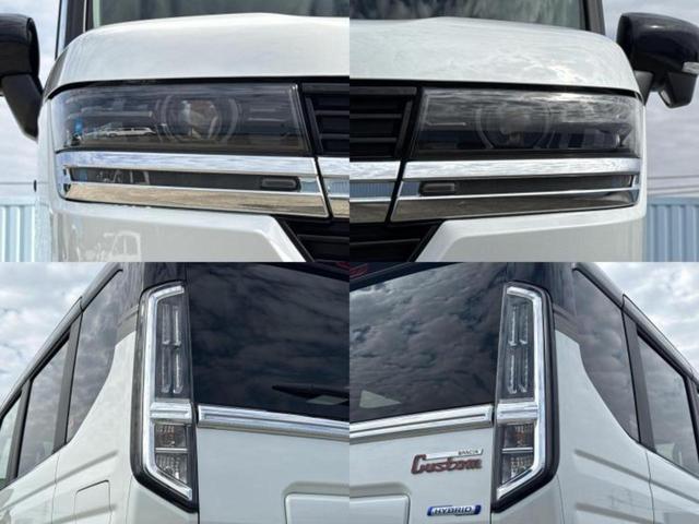 スペーシアカスタム ハイブリッドＸＳターボ　保証書／純正　９インチ　メモリーナビ／セーフティサポート（スズキ）／両側電動スライドドア／シートヒーター　前席／マルチテレインモニター／車線逸脱防止支援システム／シート　ハーフレザー　ターボ　禁煙車（54枚目）