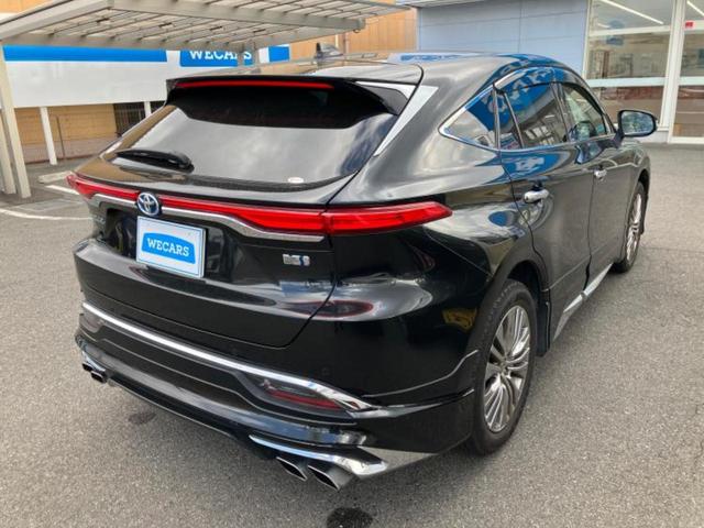 ハリアーハイブリッド Ｚレザーパッケージ　新品タイヤ／ＪＢＬ／保証書／純正　ＳＤナビ／デジタルインナーミラー／トヨタセーフティセンス／シートエアコン／パノラミックビューモニター／車線逸脱防止支援システム／シート　フルレザー／電動バックドア（3枚目）