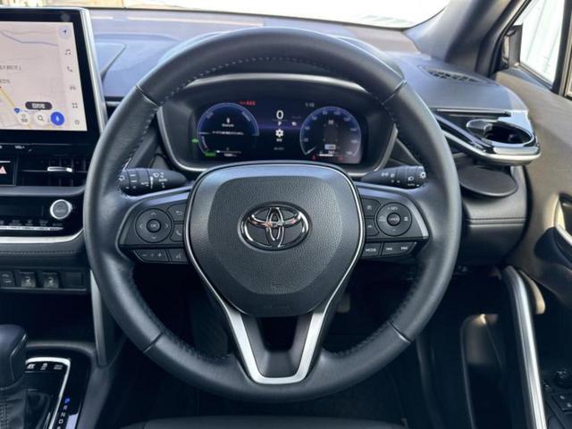 カローラクロス ハイブリッドＺ　モデリスタエアロ／保証書／ディスプレイオーディオ＋ナビ１０．５インチ／トヨタセーフティセンス／シートヒーター　前席／車線逸脱防止支援システム／シート　ハーフレザー／電動バックドア　衝突被害軽減システム（15枚目）