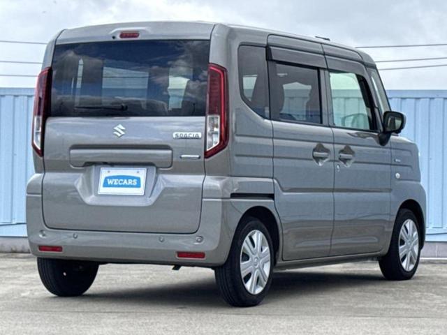 スペーシア ハイブリッドＸ　新品タイヤ／保証書／純正　９インチ　メモリーナビ／セーフティサポート（スズキ）／両側電動スライドドア／シートヒーター／全方位モニター／車線逸脱防止支援システム／ドライブレコーダー　前後　全周囲カメラ（3枚目）