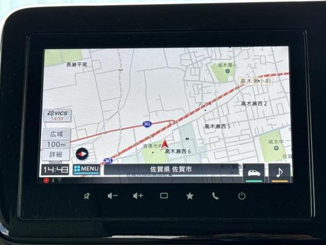 スペーシア ハイブリッドＸ　新品タイヤ／保証書／純正　９インチ　メモリーナビ／セーフティサポート（スズキ）／両側電動スライドドア／シートヒーター／全方位モニター／車線逸脱防止支援システム／ドライブレコーダー　前後　全周囲カメラ（10枚目）