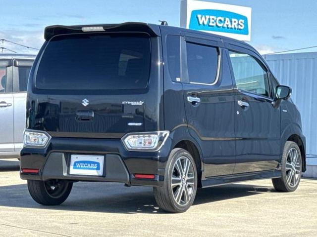 ワゴンＲスティングレー ハイブリッドＴ　新品タイヤ／純正エアロ／保証書／純正　８インチ　ＳＤナビ／デュアルカメラブレーキサポート（スズキ）／シートヒーター　運転席／全方位モニター／車線逸脱防止支援システム／ドライブレコーダー　純正　ターボ（3枚目）