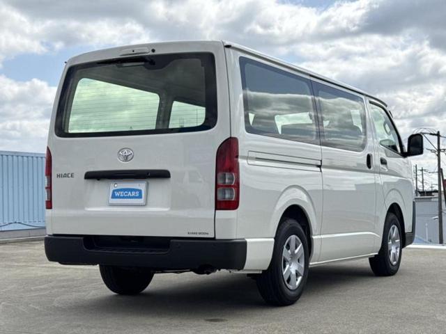 ハイエースバン ロングＤＸ　保証書／トヨタセーフティセンス／車線逸脱防止支援システム／ドライブレコーダー　純正／ＥＴＣ／ＥＢＤ付ＡＢＳ／横滑り防止装置／衝突安全ボディ／ＭＴモード付き／パワーウインドウ／エンジンスタートボタン（3枚目）