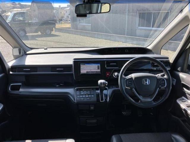 ステップワゴンスパーダ スパーダクールスピリット・ホンダセンシング　純正エアロ／社外　ＳＤナビ／フリップダウンモニター　社外　１０．１インチ／ホンダセンシング／両側電動スライドドア／シートヒーター　前席／車線逸脱防止支援システム／シート　ハーフレザー　ターボ　ドラレコ（4枚目）