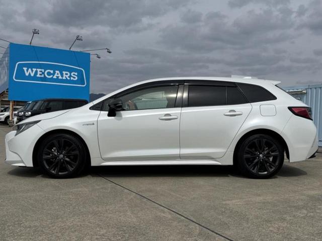 カローラツーリング ハイブリッドダブルバイビー　保証書／社外　９インチ　ＳＤナビ／トヨタセーフティセンス／車線逸脱防止支援システム／シート　ハーフレザー／ドライブレコーダー　前後／ヘッドランプ　ＬＥＤ／ＥＴＣ／ＥＢＤ付ＡＢＳ／横滑り防止装置（2枚目）