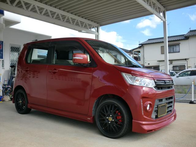 ワゴンＲスティングレー Ｔ　ターボ車　レーダーブレーキサポート　シルクブレイズＬｙｎｘフルエアロ　社外１７インチホイール　ＥＴＣ（8枚目）