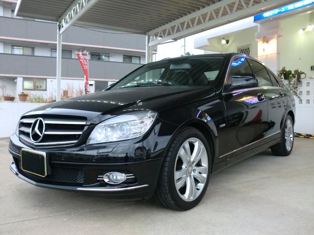 Cクラス C200コンプレッサー アバンギャルド 純正ナビ ステアリングスイッチ Bカメラ HIDライト オートライト クルコン 純正ホイール17インチ フォグランプ リアフォグ ETC 専用ハーフレザー(3枚目)