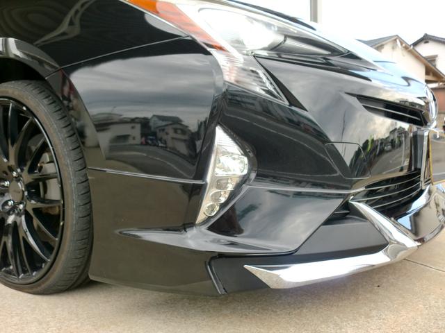 プリウス Ｓツーリングセレクション　モデリスタフルエアロ　１９インチＡＷ　ストラーダ９インチナビ（10枚目）