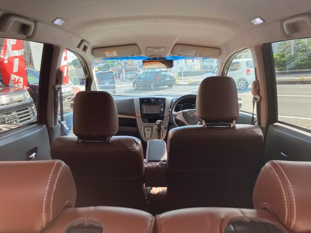 ムーヴ カスタム X VSスマートセレクションSA&SN ナビテレビ バックカメラ 前後ドライブレコーダー ETC アイドリングストップ ブラウンレザー調シートカバー 社外アルミホイール(10枚目)