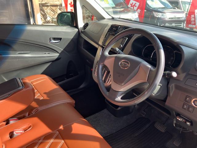 ムーヴ カスタム X VSスマートセレクションSA&SN ナビテレビ バックカメラ 前後ドライブレコーダー ETC アイドリングストップ ブラウンレザー調シートカバー 社外アルミホイール(11枚目)