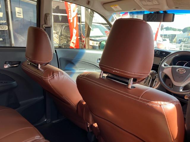 ムーヴ カスタム X VSスマートセレクションSA&SN ナビテレビ バックカメラ 前後ドライブレコーダー ETC アイドリングストップ ブラウンレザー調シートカバー 社外アルミホイール(18枚目)