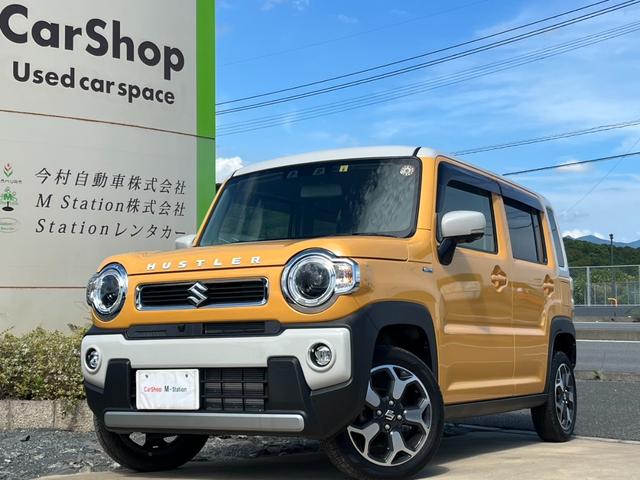 ハスラー ハイブリッドＸ　純正ナビ　全方位カメラ　禁煙車　フルセグＴＶ　ＥＴＣ　衝突軽減装置　シートヒーター　Ｂｌｕｅｔｏｏｔｈ　ツートン　ＬＥＤ　ステアリングスイッチ　障害物センサー　純正アルミホイール（4枚目）