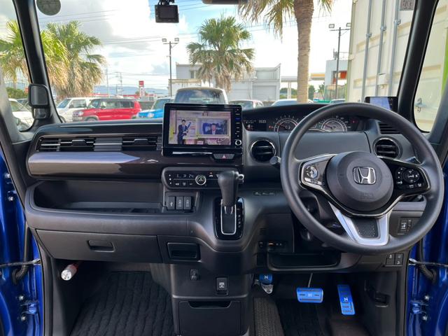 N-BOXカスタム G・Lホンダセンシング 純正8インチナビ 禁煙車 電動スライドドア フルセグTV バックカメラ ドライブレコーダー前後 ETC 衝突軽減装置 障害物センサー 純正アルミホイール LED(6枚目)