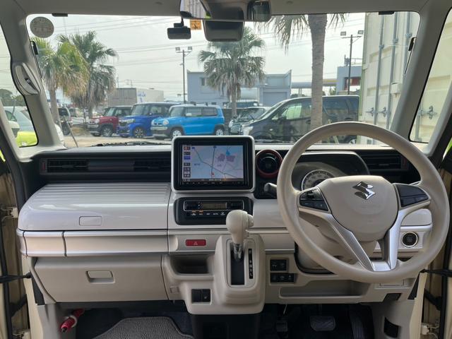 スペーシア ハイブリッドＸ　純正８インチナビ　全方位モニター　禁煙車　両側電動スライドドア　フルセグＴＶ　衝突軽減装置　Ｂｌｕｅｔｏｏｔｈ　シートヒーター　ＬＥＤ　ステアリングスイッチ（6枚目）