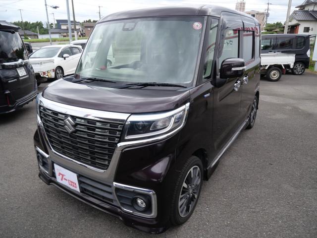 スペーシアカスタム ハイブリッドXS 8インチナビ フルセグ バックモニター スマートキー プッシュスタート 両側電動スライドドア シートヒーター 電動格納ミラー アイドリングストップ トラクションコントロール(2枚目)