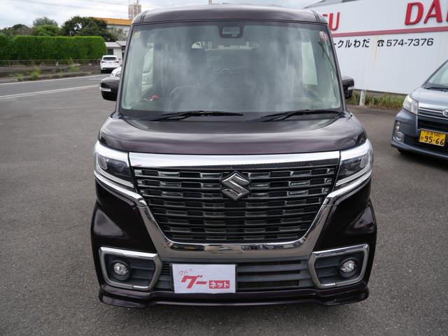 スペーシアカスタム ハイブリッドXS 8インチナビ フルセグ バックモニター スマートキー プッシュスタート 両側電動スライドドア シートヒーター 電動格納ミラー アイドリングストップ トラクションコントロール(3枚目)