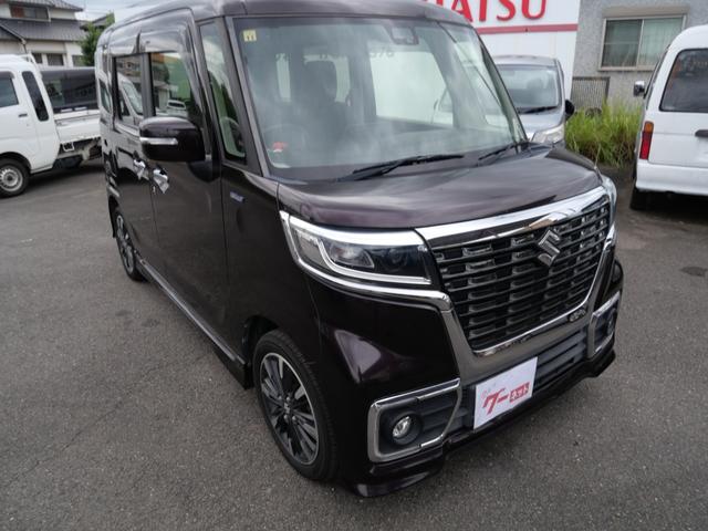 スペーシアカスタム ハイブリッドXS 8インチナビ フルセグ バックモニター スマートキー プッシュスタート 両側電動スライドドア シートヒーター 電動格納ミラー アイドリングストップ トラクションコントロール(4枚目)