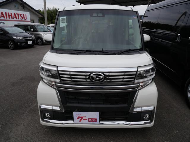 タント カスタムＸ　トップエディションリミテッドＳＡＩＩＩ　両側電動スライドドア　スマートキー　プッシュスタート　ナビ　フルセグ　全方位モニター　オートエアコン　シートヒーター　ＥＴＣ（3枚目）