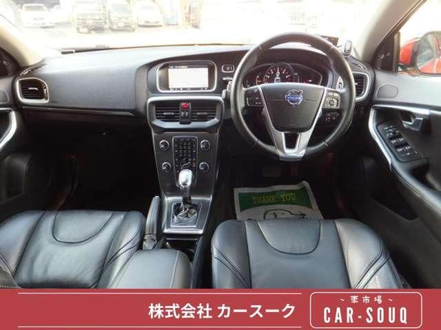 Ｖ４０ Ｔ４　ディーラー車・純正ナビ地デジ・Ｂｌｕｅｔｏｏｔｈ・バックモニター・黒革パワーシート・シートヒーター・スマートキー・プッシュスタート・オートクルーズ・ＥＴＣ・社外レーダー・ＨＩＤライト・純正１７ＡＷ（2枚目）