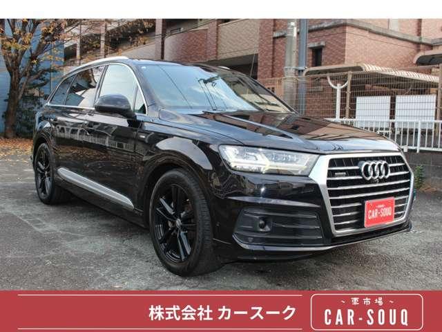 Q7 2.0TFSIクワトロ Sラインパッケージ 4WD 7人乗 リアモニター マトリクスヘッドライト 黒革Sラインパワーシート ガラススライディングルーフ パワーゲート 全周囲カメラ 全席シートヒーター ドラレコ ETC スマートキー2個 保証付(6枚目)