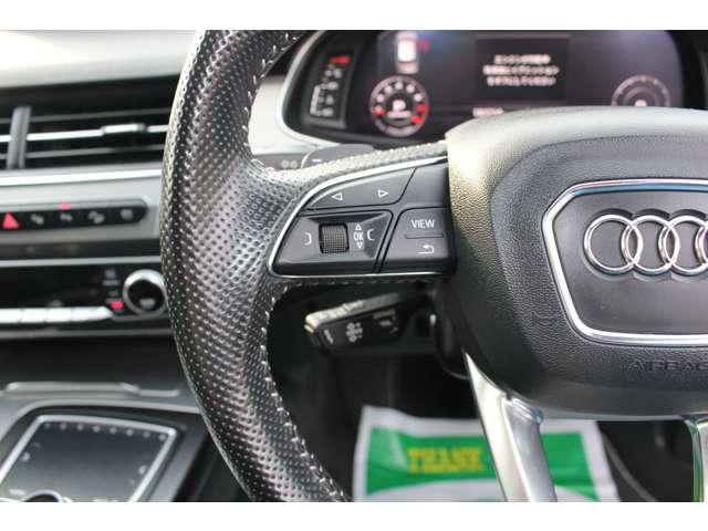 Q7 2.0TFSIクワトロ Sラインパッケージ 4WD 7人乗 リアモニター マトリクスヘッドライト 黒革Sラインパワーシート ガラススライディングルーフ パワーゲート 全周囲カメラ 全席シートヒーター ドラレコ ETC スマートキー2個 保証付(37枚目)